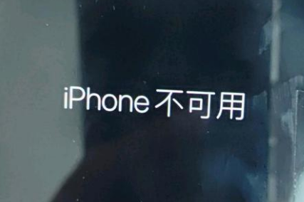 莱芜苹果服务网点分享锁屏界面显示“iPhone 不可用”如何解决 