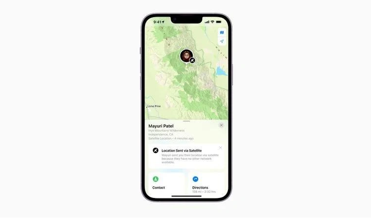 莱芜苹果14维修分享iPhone14系列中 FindMy功能通过卫星分享位置方法教程 